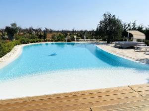 2 bedrooms property with shared pool enclosed garden and wifi at Nardo 2 km away from the beach