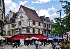 Les Volets Bleus - Refaits a neuf, deux appartements et un studio, Jardin : Appartement - Vue sur Jardin