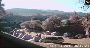 Camping Aviator Busteni, Parcela campare Corturi