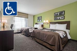 Queen Room with Two Queen Beds - Accessible/Non-Smoking  room in Sleep Inn & Suites - Fort Scott
