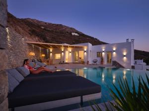 Infinity sea view hillside villa with private pool