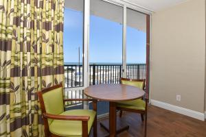 Ocean View Corner Balcony Two Double Beds room in Cove Motel Oceanfront