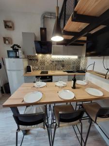 Appartement mezzanine 5 personnes avec balcon vue sur la montagne