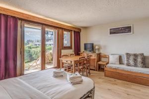 Appartements Cosy studio with view on the Mont Blanc mountain in Combloux - Welkeys : photos des chambres