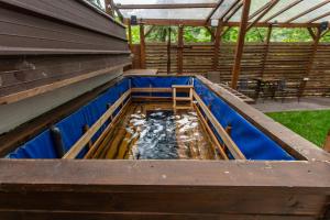 CasaDrago Sinaia , sauna si ciubar cu apa sarata