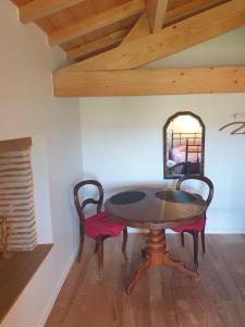 Maisons de vacances Ferme du Moulin de Pailleres - Bain nordique, vue panoramique, piscine - ideal 4-5 personnes : photos des chambres