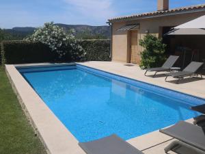 Villas Luxury villa with heated private swimming pool in grounds walking distance from Malauc ne : photos des chambres