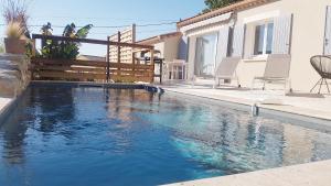 Maisons de vacances Charmante villa dans un village paisible aux portes d'Uzes et des Cevennes : photos des chambres