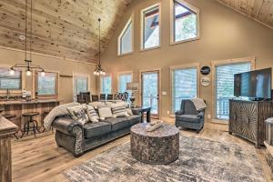 Sevierville Cabin Deck with Foosball and Hot Tub!