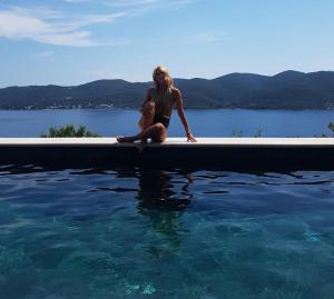 Green Marble Pool Cottage 3 BR in 2 adjoining stone buildings on a 2 acre private land