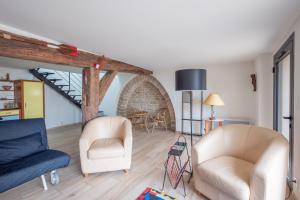 Maisons de vacances Maison pour 6 - Jardin - 950m de la plage : photos des chambres