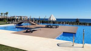 2 bedrooms appartement at San Juan de los Terreros 100 m away from the beach with sea view shared pool and jacuzzi