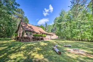 Riverfront Oconto Cabin with Fire Pit and Yard! - Wausaukee