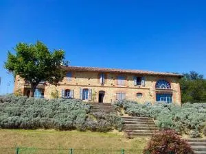 Magnifique grand gîte entier avec piscine et vue - Latrape