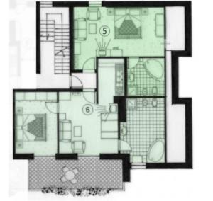 Appartamento Superior con 2 Camere da Letto