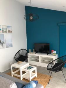 Maisons de vacances Maison moderne avec jardin a 750m de la mer : photos des chambres