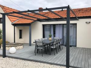 Maisons de vacances Maison moderne avec jardin a 750m de la mer : photos des chambres