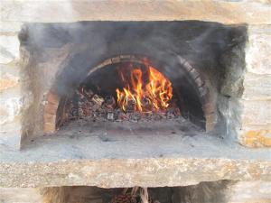 Charming House in Kastanies with Fireplace and View