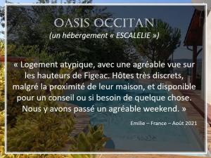 Maisons de vacances L'oasis Occitan : photos des chambres