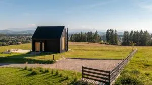 PrzyStań nad Listepką domek nowoczesna stodoła z widokiem na Tatry, Gorce i Pieniny - Harklowa