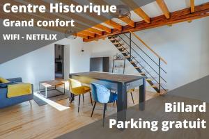 Appartements L’Escarpin - Billard - centre historique : photos des chambres