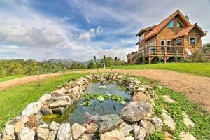 Deck and Mtn Views Hot Springs Hideaway on 13 Acres - Sandymush