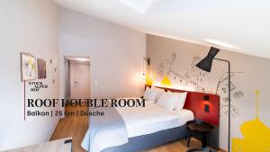 Roof Double Room with Balcony room in Hotel Stockalperhof