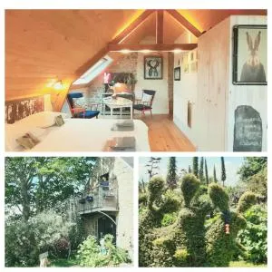 La grange aux lièvres, gîtes Kerdoel - 克莱代