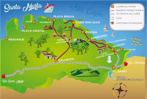 Hotel Jasayma dentro del Parque Tayrona