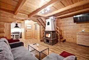 Domek drewniany luxury cottage Dabrowa