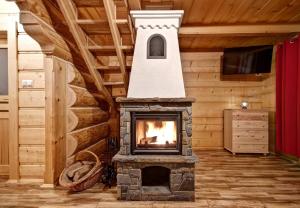 Domek drewniany luxury cottage Dabrowa