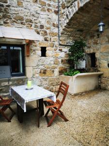 Maisons de vacances Magnifique gite en pierres 6 personnes avec piscine privee Ardeche plein sud : photos des chambres