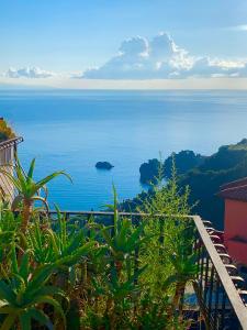 Spacious apartment in Taormina with sea view and balconies