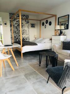 Appartements Bel Air Studios-Terrasse couverte-Jardinet-Vue Pont de Normandie-Parking prive : photos des chambres