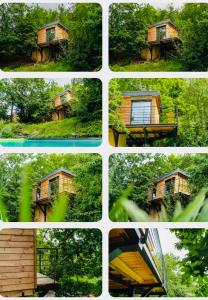 Maisons de vacances Le Moonloft insolite Tiny-House dans les arbres & 1 seance de sauna pour 2 avec vue panoramique : photos des chambres