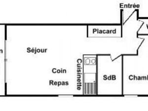 Appartements Appartement Les Saisies, 2 pieces, 6 personnes - FR-1-293-217 : photos des chambres