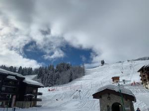 Valmorel Studio Skis aux pieds