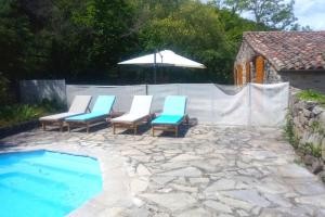 Maisons de vacances Maison de charme 3 etoiles dans les Cevennes avec terrasse et piscine privee : photos des chambres