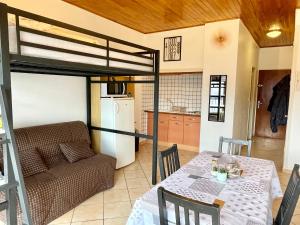 Studio au pied des pistes avec vue imprenable sur la station