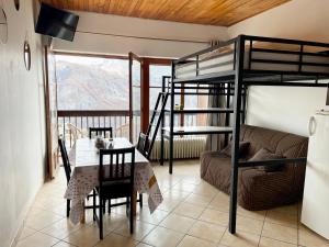 Studio au pied des pistes avec vue imprenable sur la station