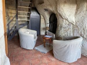 Maisons de vacances L’escale Troglo au bord de la Loire : photos des chambres