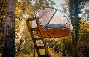 Tentes de luxe Les Bulles de la Maison du Rocher : photos des chambres