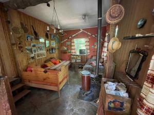 Cabaña alpina en plena cordillera con acceso a Río