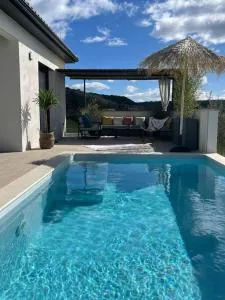 Villa de vacances avec piscine Lussan(proche Uzes) - Vallérargues