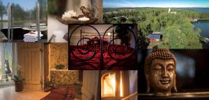 Romantic Spa Villa with Fireplace by the lake