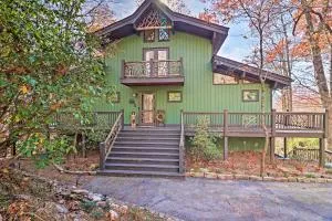 Rustic-Chic Sapphire Home with Wraparound Decks - Lake Toxaway