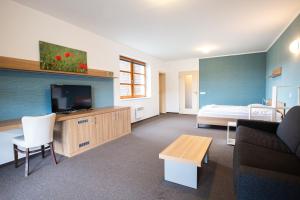 Double Room with Shared Patio room in Wellness hotel Říčky