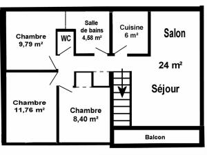 Maisons de vacances Gite Saint-Hilaire-de-Chaleons, 4 pieces, 6 personnes - FR-1-306-1022 : Maison de Vacances (6 Adultes)