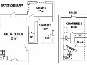 Maisons de vacances Gite Guemene-Penfao, 4 pieces, 6 personnes - FR-1-306-1107 : Maison de Vacances (6 Adultes)