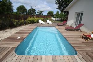 Maisons de vacances Agreable maison avec piscine 6 couchages au calme : photos des chambres